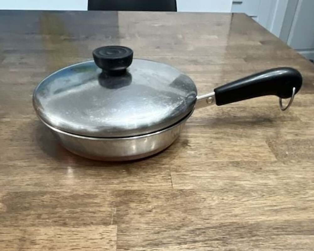 Revere Ware Skillet Size 7 In. Copper Bottom With Lid USA